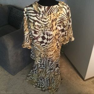 Dress-U-II. by Sharon Other - Fully Lined Dress Set Beige, Brown, & Cream color Dress-U-II. by Sharon Other - Fully Lined Dress Set Beige, Brown, & Cream color